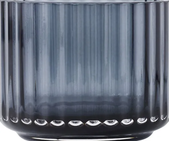 Lyngby tealight holder glas blå