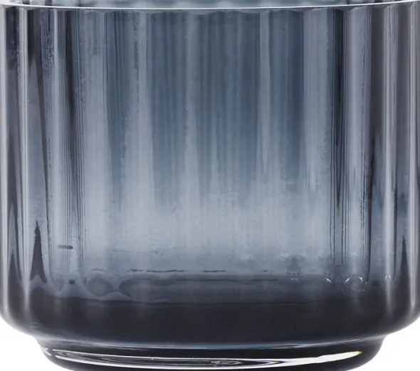 Lyngby tealight holder glas blå