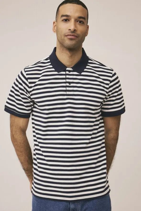 Maddox 3 stripe polo GOTS