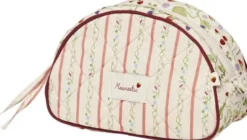 Makeup Bag Medium Summer Stripes Peach