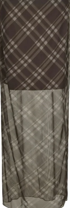 Marlise Check Mesh Skirt