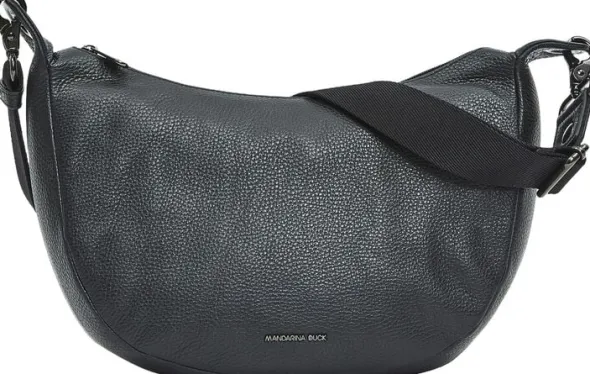 MELLOW LEATHER HOBO / NERO