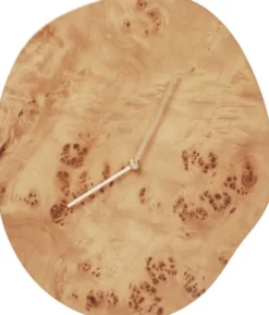 Melt Wall Clock - Natural Burl