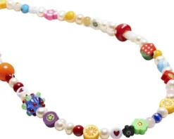 Men's Berry Pearl Choker with Assorted Beads