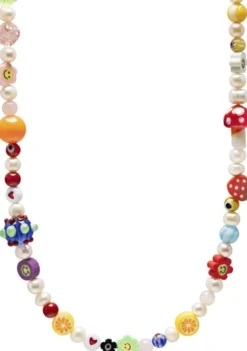 Men's Berry Pearl Choker with Assorted Beads