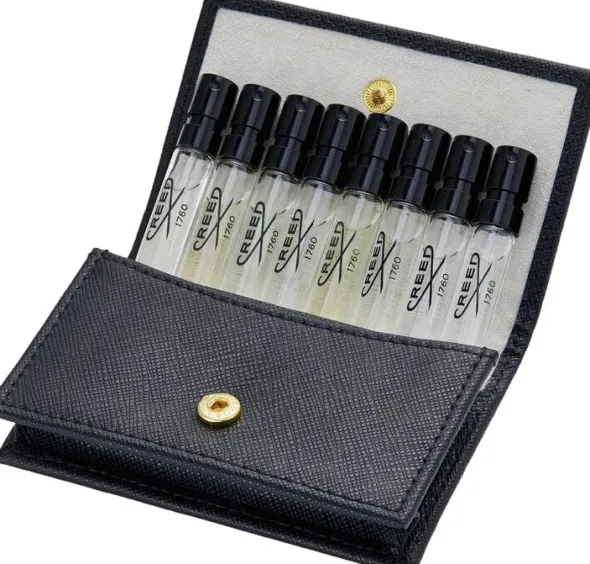 Men's Leather Sample Wallet Black EdP 13,6 ml
