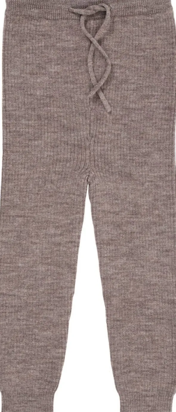 MERINO CLASSIC RIB LEGGINGS W. DRAW