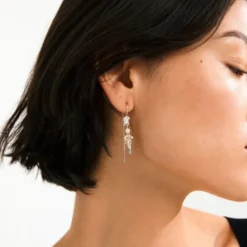 MILO chain earrings silver-plated