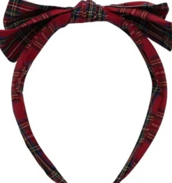 Mimi & Lula - Hårbøjle - Red Tartan Edie Pony Pals