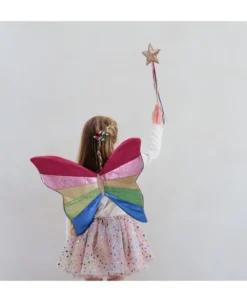 Mimi & Lula - Tylskørt - Beige Rainbow Hearts
