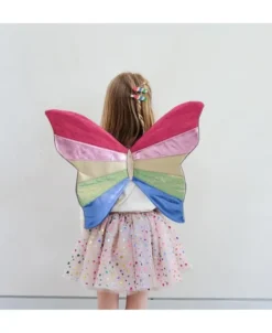 Mimi & Lula - Tylskørt - Beige Rainbow Hearts