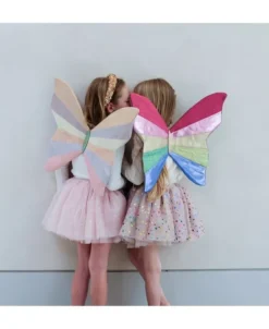 Mimi & Lula - Tylskørt - Beige Rainbow Hearts