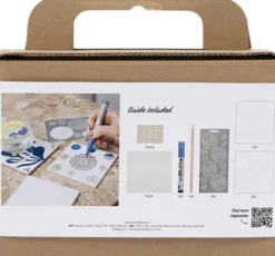 Mini DIY Kit Dekoration, Porcelæns coasters