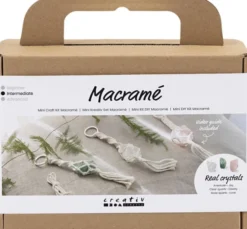 Mini DIY Kit Macramé, Nøglering