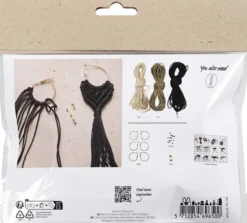 Mini DIY Kit Macramé, Øreringe