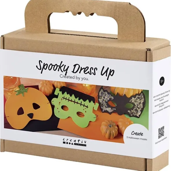Mini DIY Kit Spooky Udklædning, Masker