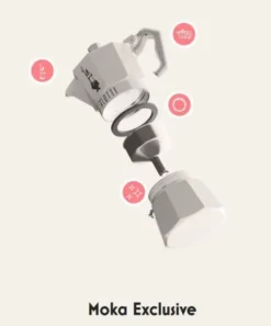 Moka Exclusive espressokande, 6 kop Bialetti
