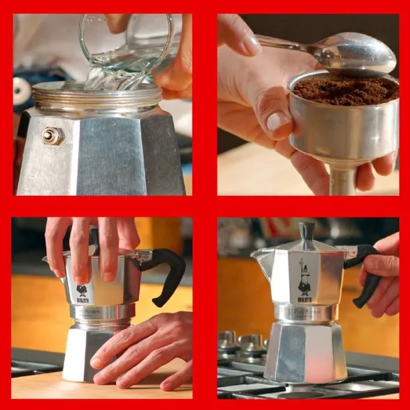 Moka Express espressokande, 12 kop Bialetti