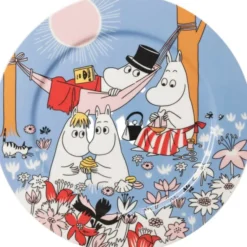 Moomin serving plate 30cm Family time b.