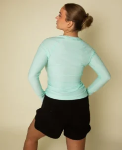 Motion performance langærmet tee - Mint