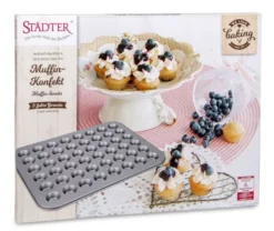 MUFFINSPLÅT 40 x 31 cm silver Sweets