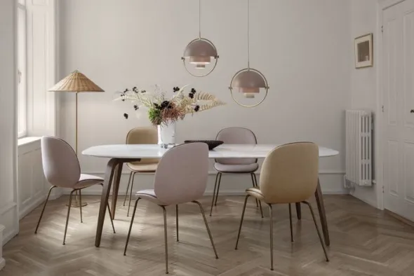 Multi-Lite Pendant (Base: Chrome, Shade: Black Semi Matt)