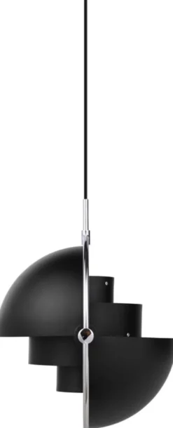 Multi-Lite Pendant (Base: Chrome, Shade: Black Semi Matt)