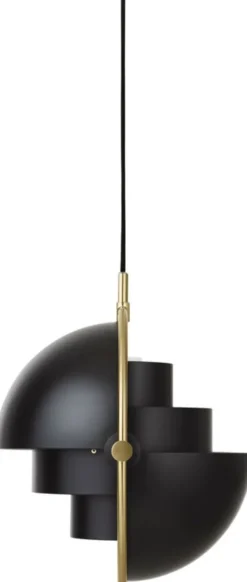 Multi-Lite Pendant - Small (Base: Brass, Shade: Black Semi Matt)