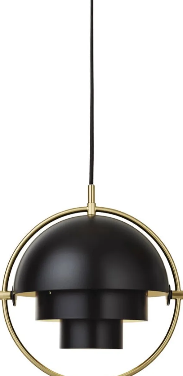 Multi-Lite Pendant - Small (Base: Brass, Shade: Black Semi Matt)