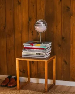 Multi-Lite Portable Lamp, EU (Base: Chrome, Shade: Pale Lilac)