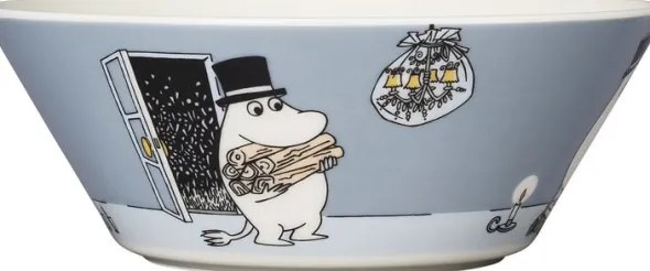 Mumi 15 cm skål Mumifar grå