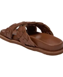 NAPLES - CROSSING STRAPS LEATHER SANDAL