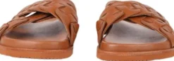 NAPLES - CROSSING STRAPS LEATHER SANDAL