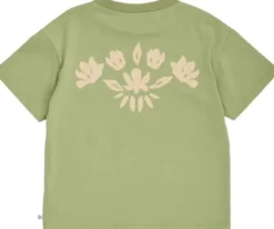 Natures imprint embroidery s/s T