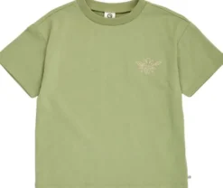 Natures imprint embroidery s/s T