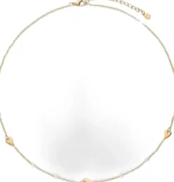 Necklace hearts & pearls