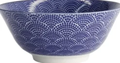 Nippon Blå tayo skål 15,2x6,7cm 500ml Prikker