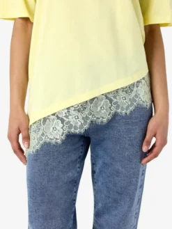 NMEASY LACE DETAIL S/S T-SHIRT /TNT