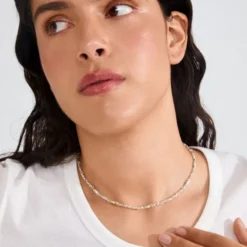 NOVA necklace silver-plated