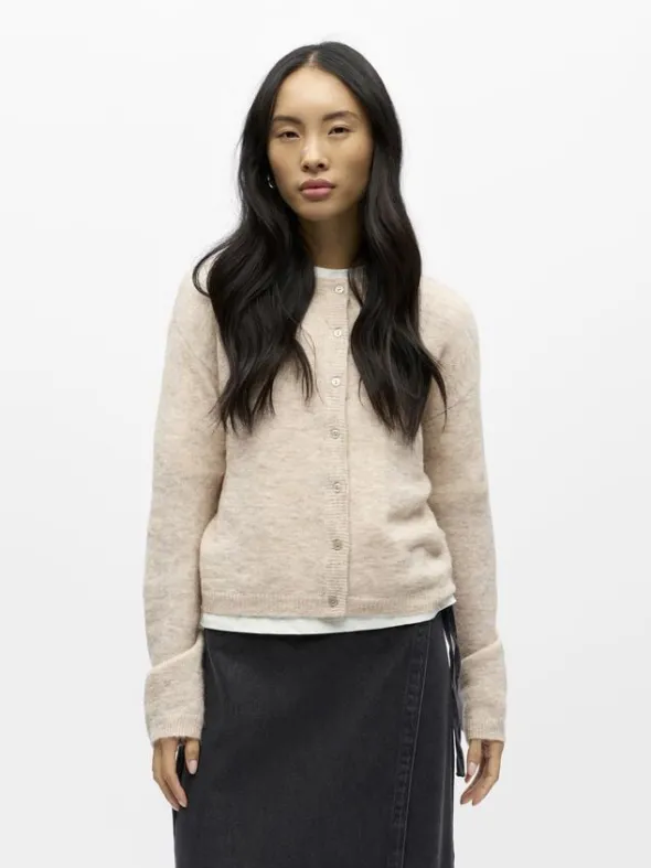 OBJAGATE L/S RE KNIT CARDIGAN NOOS
