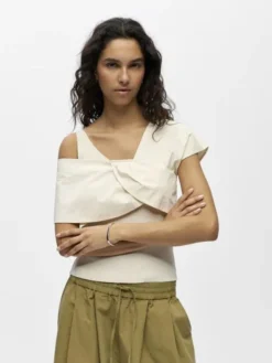 OBJBETZY S/S RE KNIT TOP 145