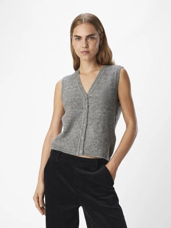 OBJDIANA RE V-NECK KNIT VEST DIV