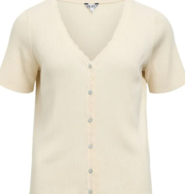 OBJKELLY S/S RE V-NECK CARDIGAN NOO