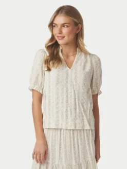 Odesa Floral Stripe Blouse