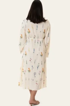 OfeliaIC Long Wrap Dress - Off Whit