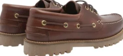 Ollie Boat Shoe - Brown Leather