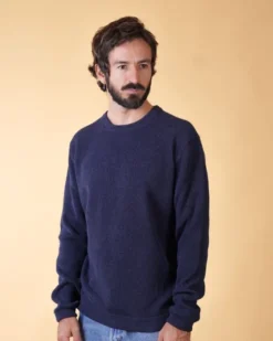 O-NECK ORGANIC COTTON MEN'S KNIT