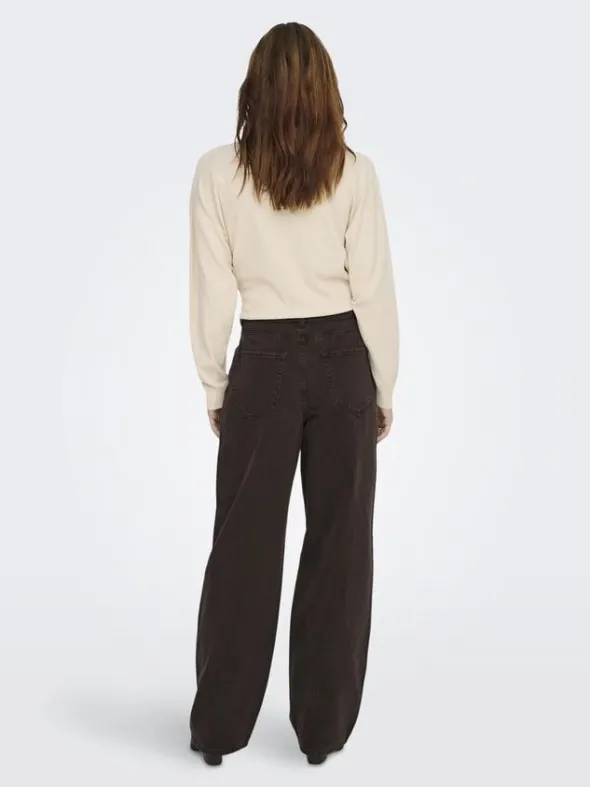 ONLGIANNA MW STRAIGHT DNM BROWN DNM