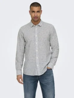 ONSCAIDEN LIFE LS STRIPE LINEN 660
