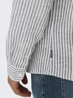 ONSCAIDEN LIFE LS STRIPE LINEN 660